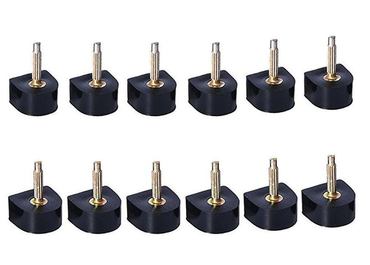 6 Pairs Black Durable U-shape Heel Tips Replacement Hig
