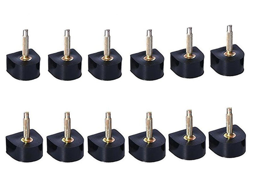 6 Pairs Black Durable U-shape Heel Tips Replacement Hig
