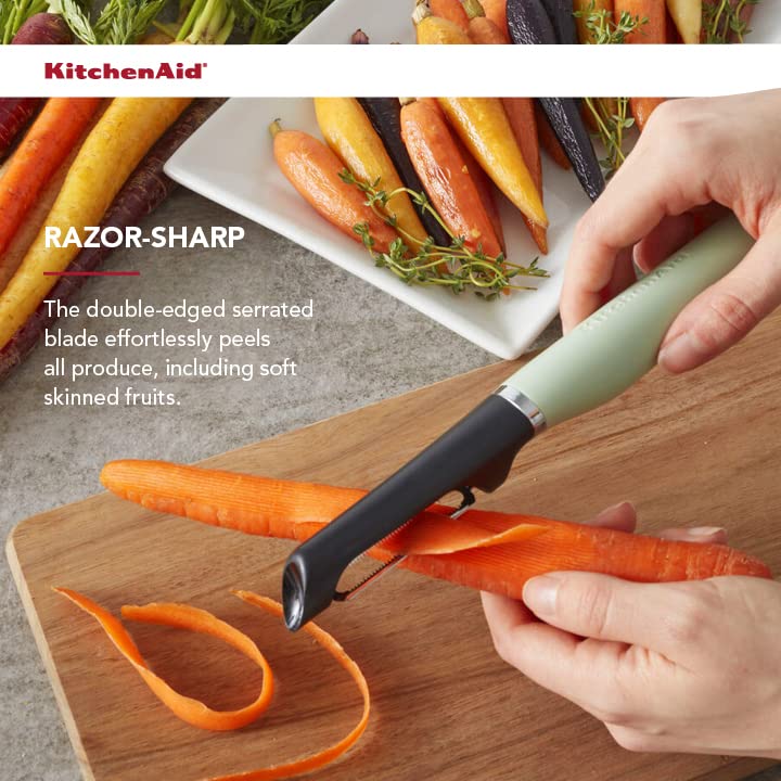 Gourmet Euro Peeler, One Size, Pistachio, 8.7-Inch