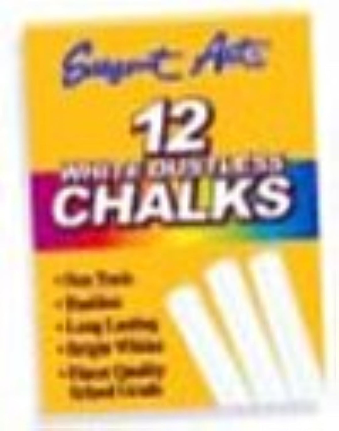 Sargent Art 66-2012 12-Count White Dustless Chalk