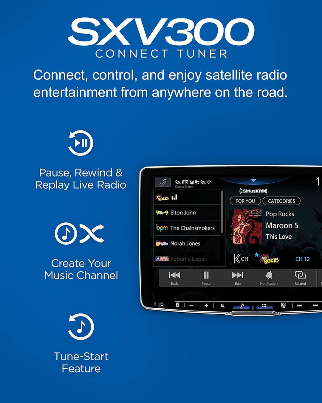 SXV300V1 Satellite Radio Vehicle Tuner - Add to Any -Ready Car Stereo