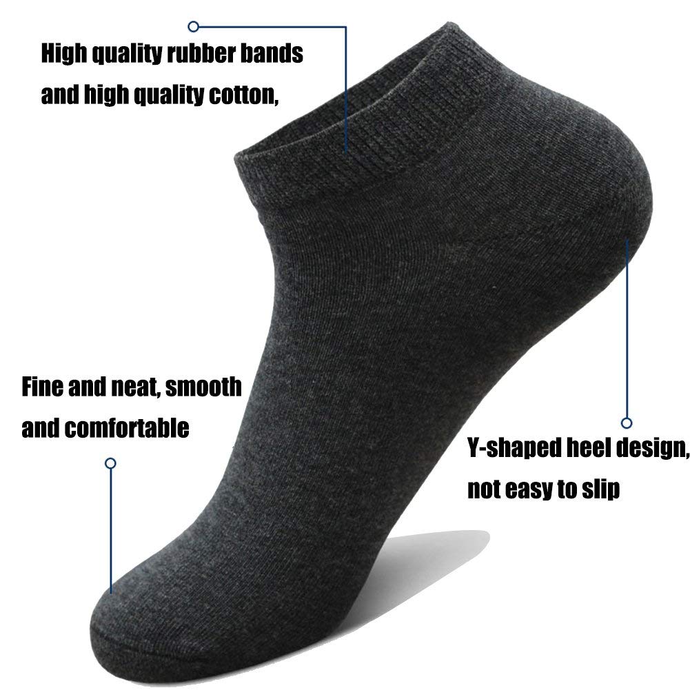 8 Pairs No Show Socks for Men Women Cotton Athletic Run