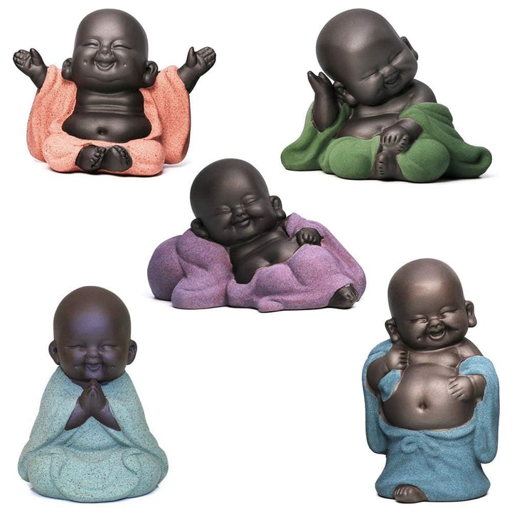 Kingzhuo A Collection of Cutie 5 Smiling Buddha Laughin