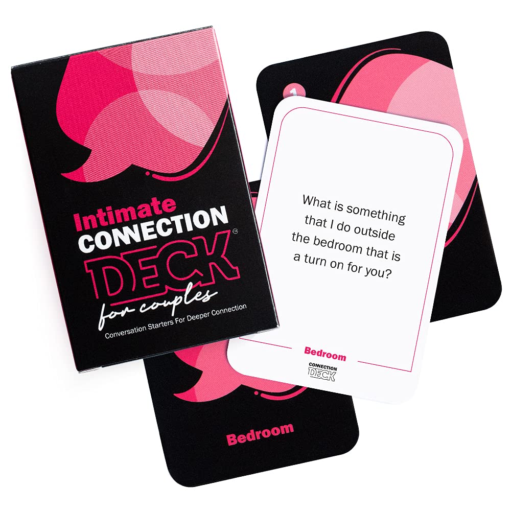 Card Game for Couples - Connecting and Revealing Questions to Ignite A Deeper Relationship - Perfect for Anniversary, Date Night &amp; More (100 Cards)