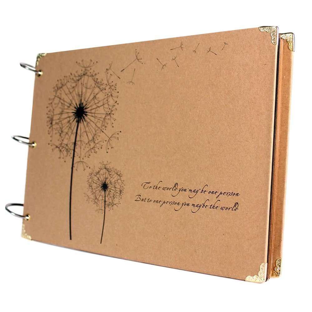 Newcreativetop Scrapbook Vintage Photo Albums Dandelion Printed Surface Ideal Valentines Day Gifts