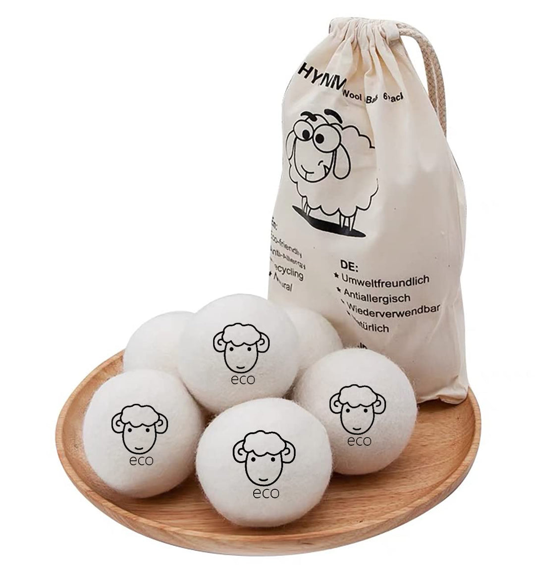 Wool Dryer Balls Reusable Natural Fabric Softeners and 