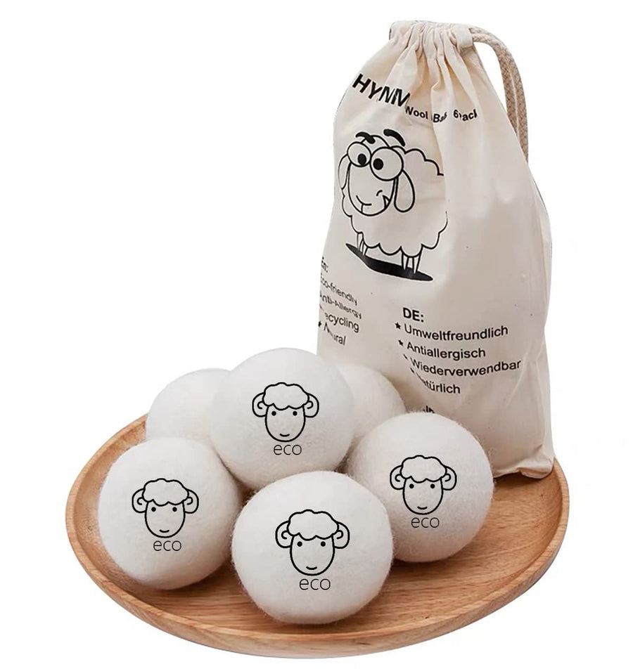 Wool Dryer Balls Reusable Natural Fabric Softeners and 