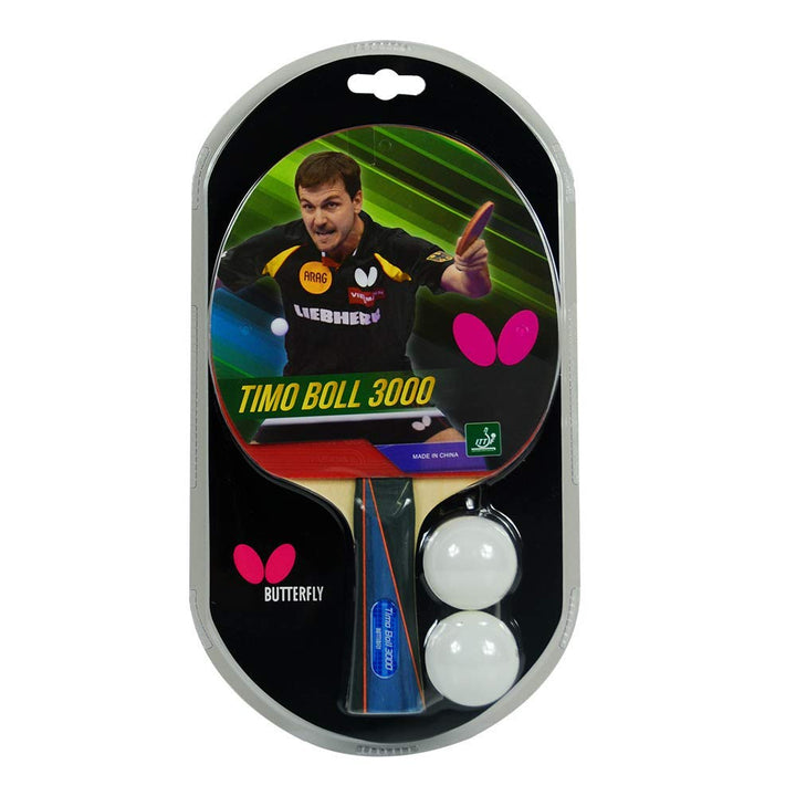 Timo Boll Shakehand Ping Pong Paddle - Good Speed And Spin With Superb Control - Japan Series - Recommended For Beginning Level Players - International Table Tennis Federation Approved