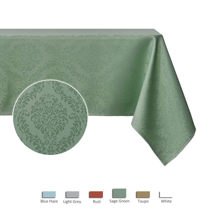 maxmill Jacquard Table Cloth Damask Design Water Resist