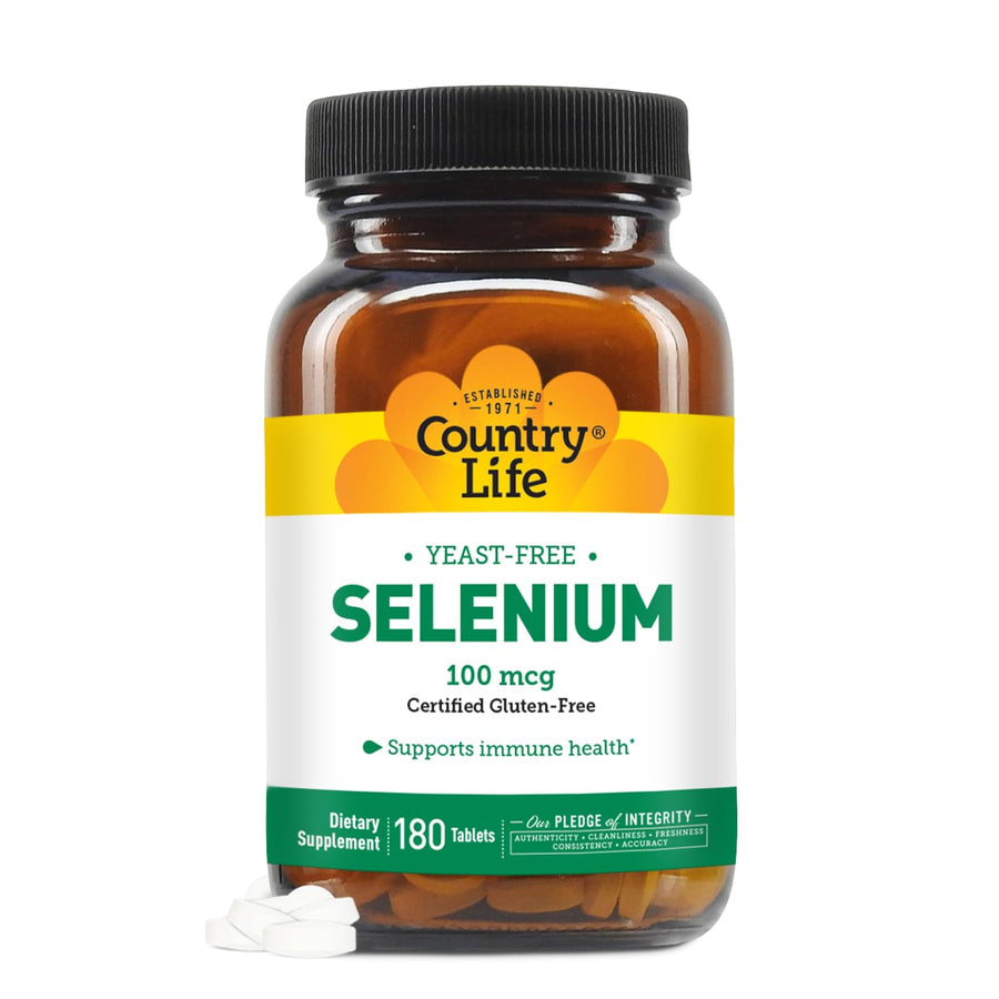 Country Life Selenium, Yeast Free, Supports Immune Heal