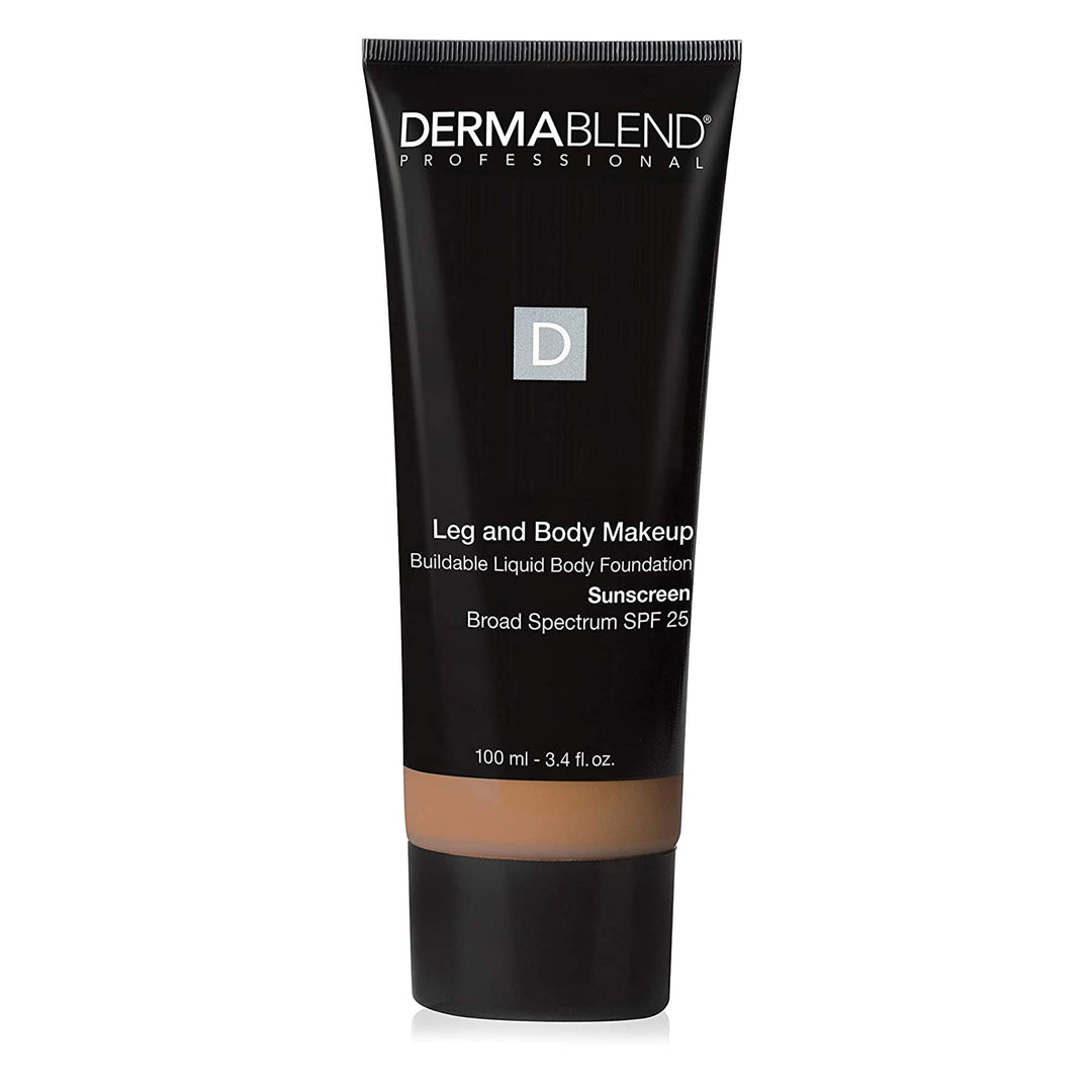 Leg and Body Makeup Foundation with SPF 25, 40W Medium Golden, 3.4 Fl. Oz.