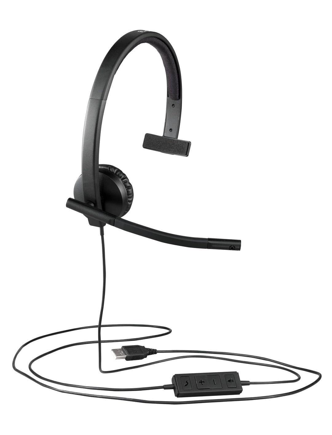 Logitech H570e Wired Headset, Mono Headphones with Nois
