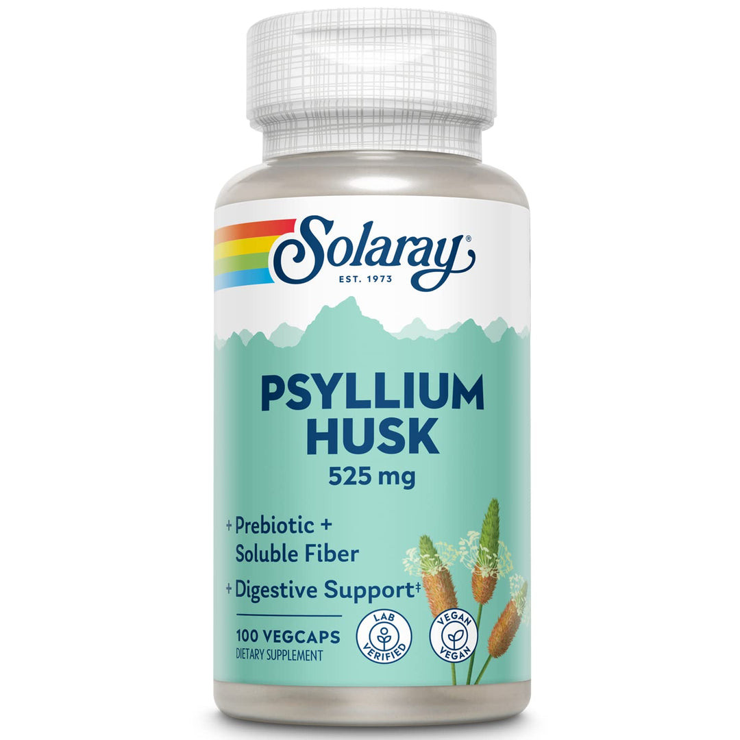 Solaray Psyllium Husk, Veg Cap (Btl-Plastic) 525mg | 10