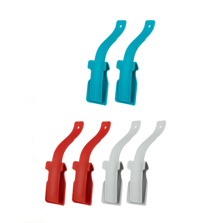 4PCS Lazy Shoe Helper, Shoe Lifting Helper-Handled Shoe Horn for Seniors, Elderly, Disabled (White)