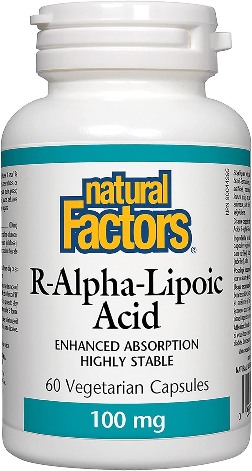 Natural Factors Alpha-lipoic Acid 100mg Capsules, 60-Count