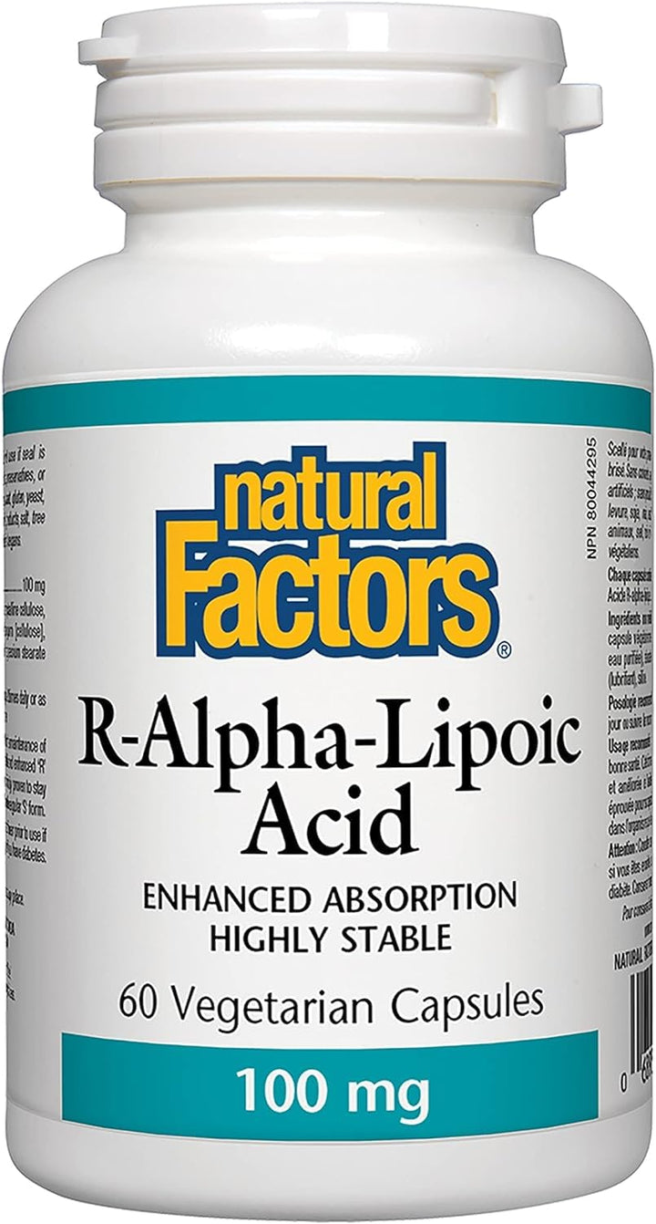 Natural Factors Alpha-lipoic Acid 100mg Capsules, 60-Count