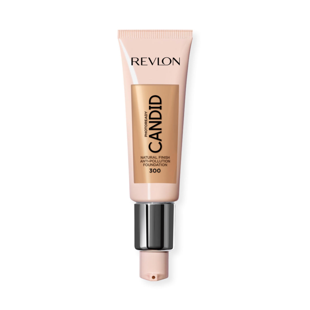 Revlon PhotoReady Candid Natural Finish Foundation, with Anti-Pollution, Antioxidant, Anti-Blue Light Ingredients, Dune (300), 0.75 Fluid Oz