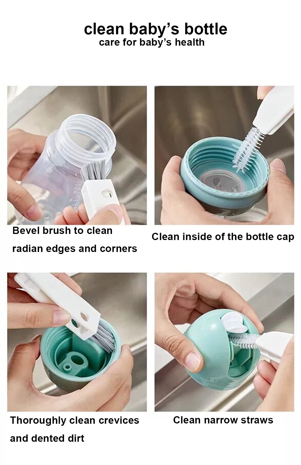 BSMstone Tiny Cleaning Brush-Mini Multi-Functional Crev