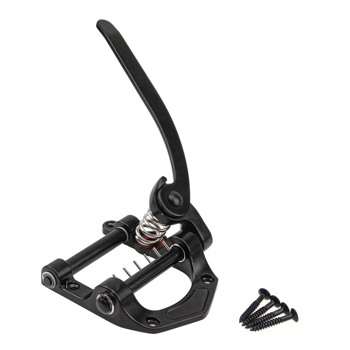 1Pcs Yootones Guitar Tremolo Unit Vibrato Bridge Tremolo Tool Accessories Flat Compatible with Les Paul LP SG Tele Electric Guitar (Black)