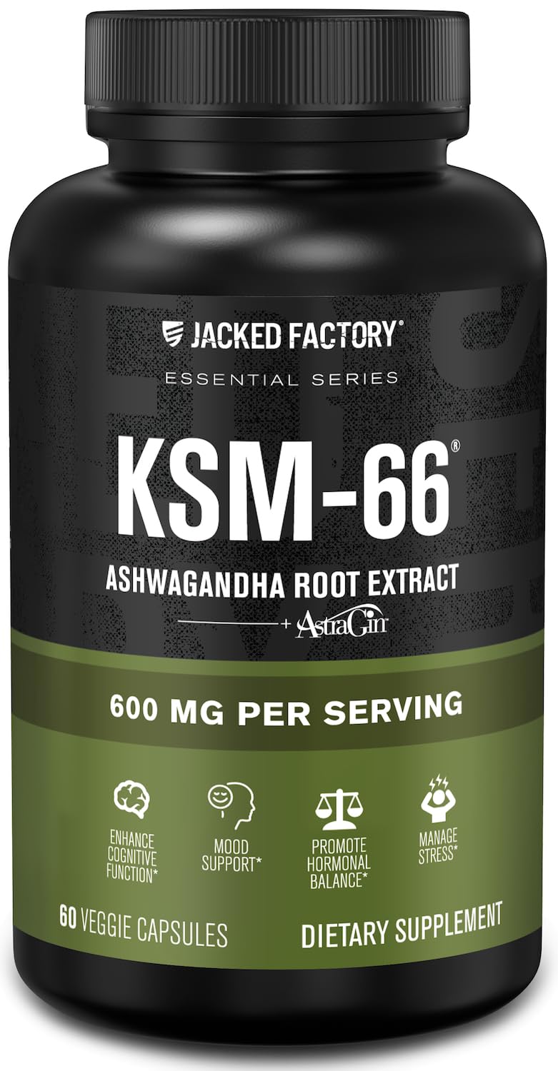 Jacked Factory Ashwagandha Root Extract (KSM-66 Ashwaga