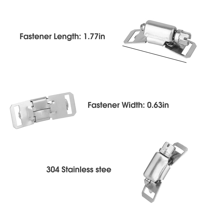 Hose Clamp Stainless Steel DIY 7.9 FT Metal Strapping with Holes + 6 Fasteners Large Adjustable Clamp Worm Gear Hose Clamps Pipe Clamp Band Clamp Air Ducting Clamp for Pipe Automotive Cable Tube