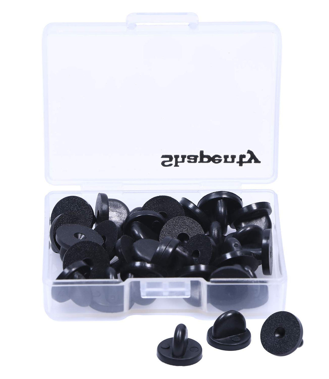 Shapenty Clutch PVC Rubber Pin Backs Keepers Replacemen