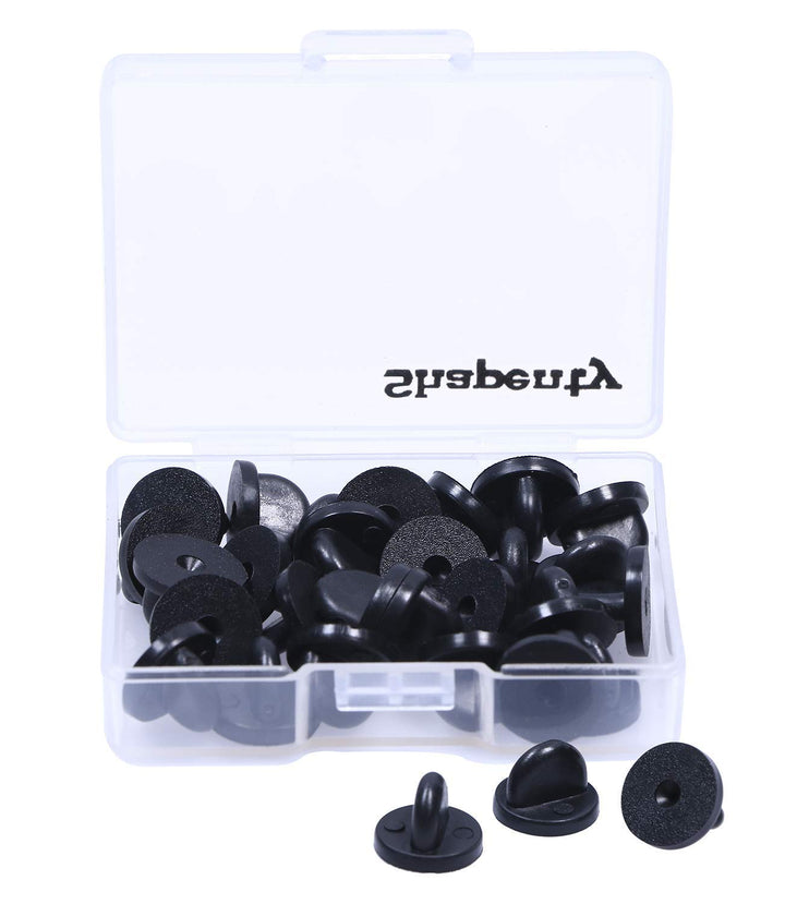 Shapenty Clutch PVC Rubber Pin Backs Keepers Replacemen