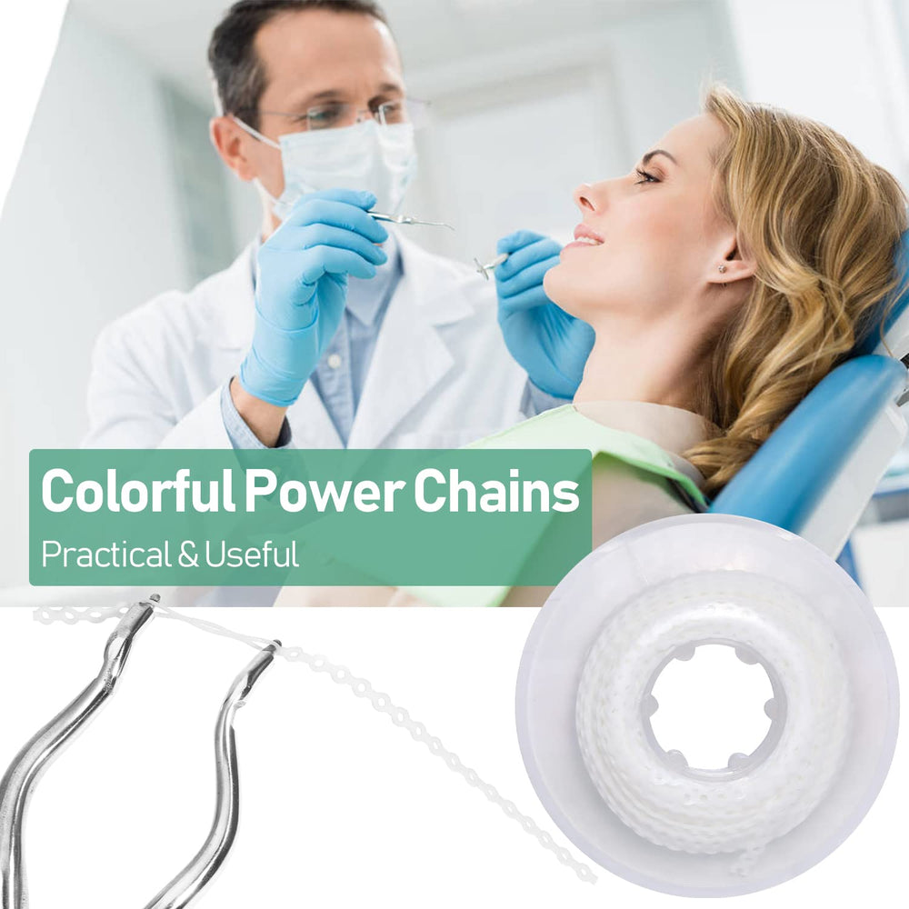 Teeth Power Chains Spool Elastic Brace Rubber Band Ligature Ties
