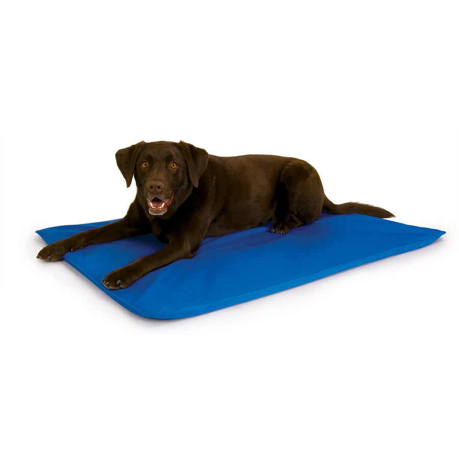 Cool Bed III Dog Cooling Mat, Indoor Outdoor Cooling Beds for Large Dogs, Chilling Pet Pad for in Home, Outdoor Houses, Crates, Yards, Porches - Large 44 X 32in Chill Blue