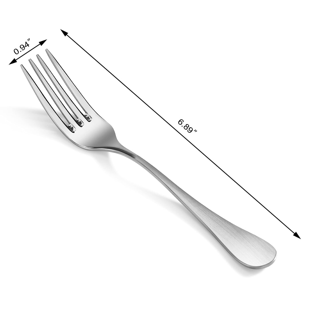 1029109 Rain 18/10 Stainless Steel Salad Fork, Matte Finish Handle,12-Piece