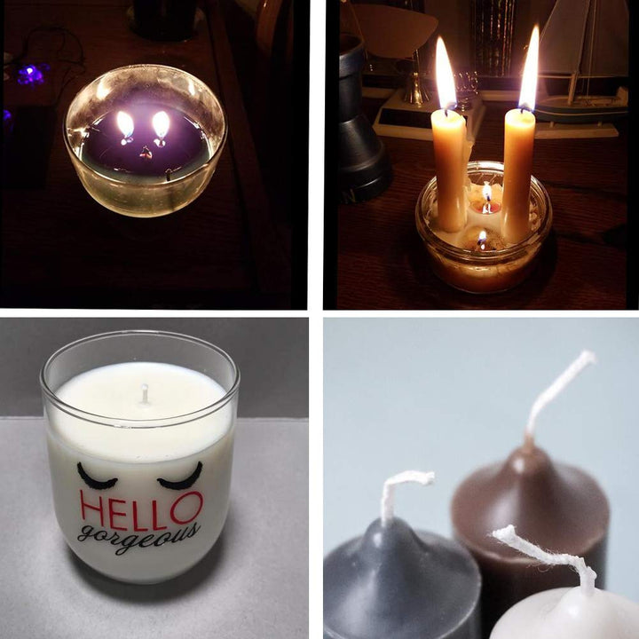 1 Roll 200Feet 24PLY Braided Candle Wicks Cotton DIY Natura Twine String Spools Wire Rope Candle Making Accessories for DIY Candle Making