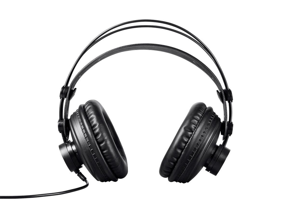 - 116150 Modern Retro Over Ear Headphones with Ultra-Comfortable Ear Pads Perfect for Mobile Devices, HiFi, and Audio/Video Production Black