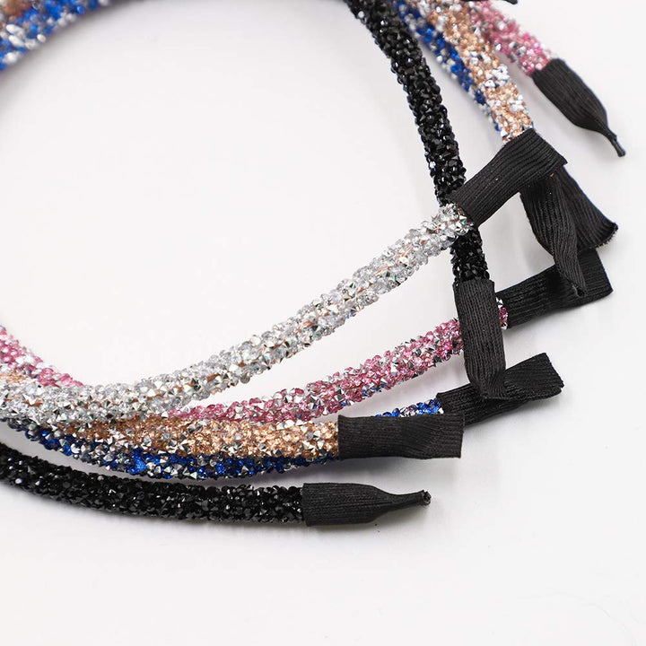 ZTL 5pcs/Set Glitter Headbands Narrow Hair Band Hair Ho