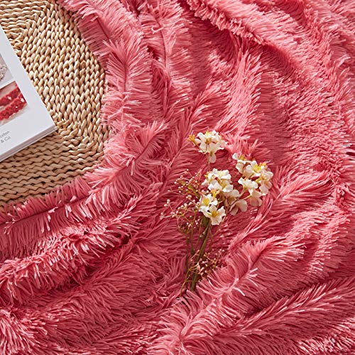 NexHome Soft Shaggy Faux Fur Blanket Throw Blanket 50 x