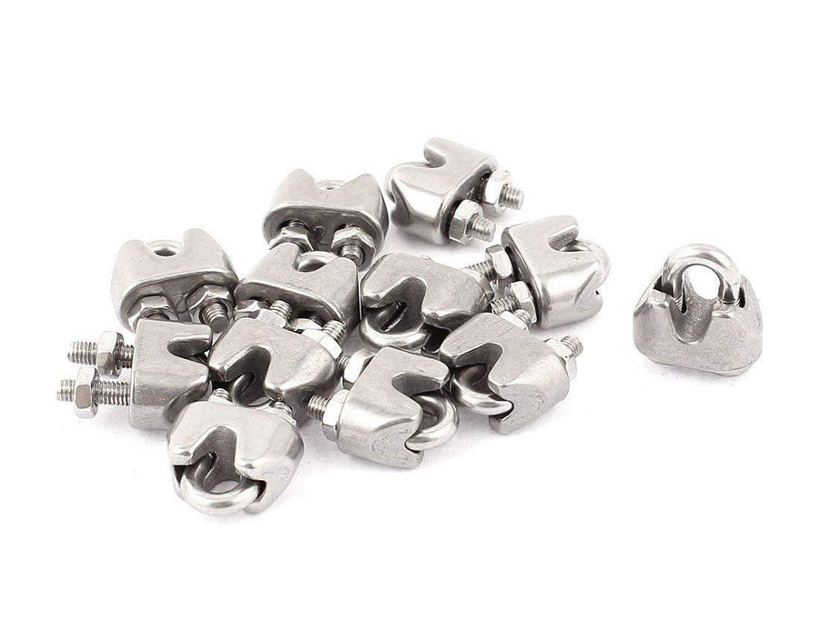 Luomorgo M2 1/16 Wire Rope Cable Clip Clamp 304 Stainle