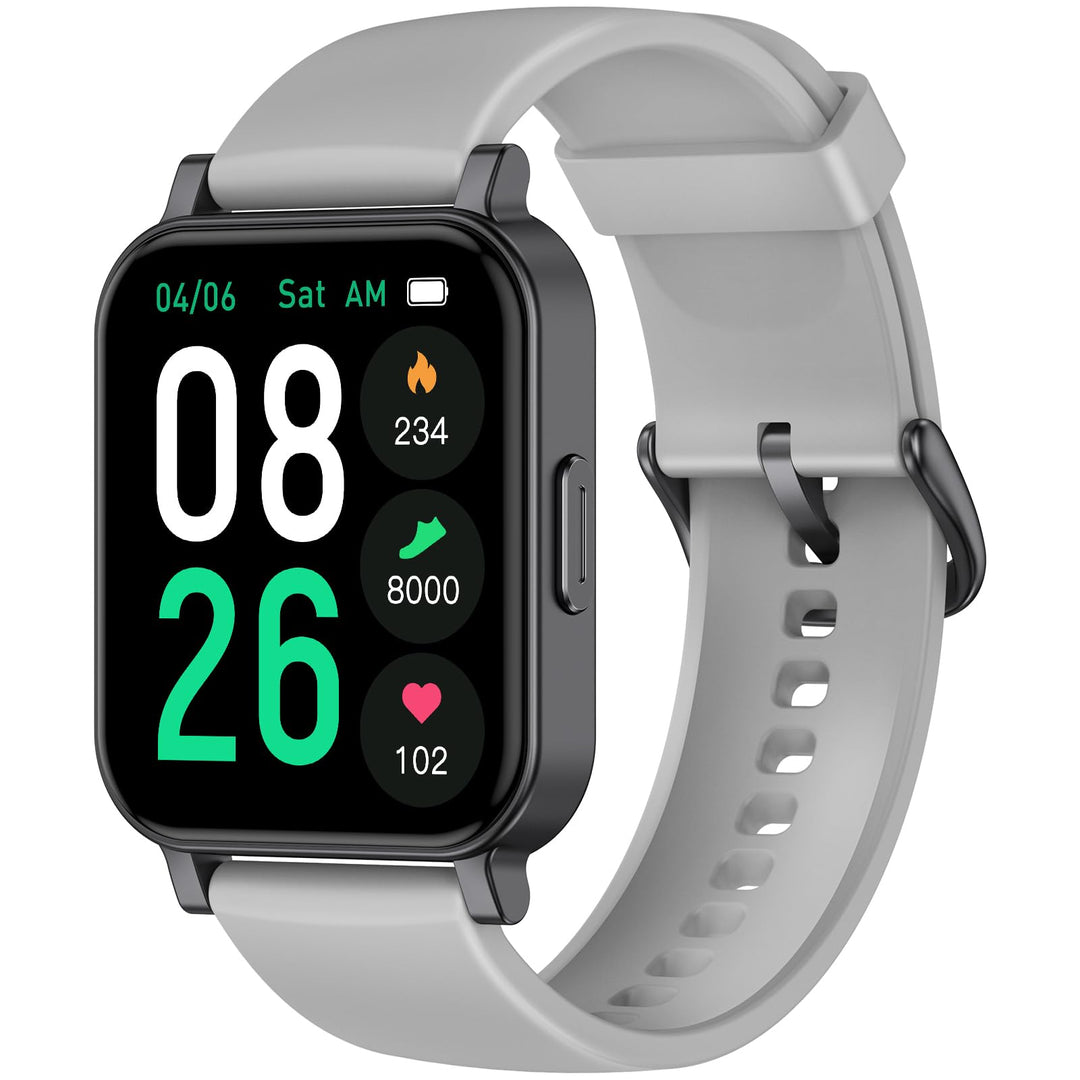 Smart Watch 41mm, Full Touchscreen Smartwatch, Fitness Tracker with Heart Rate Monitor &amp; SpO2, IP68 Waterproof Pedometer Watch for Women Men Compatible with iOS &amp; Android Phones