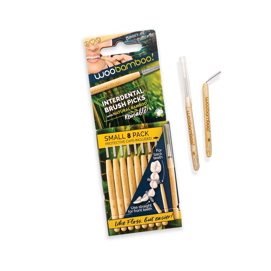 Bamboo Interdental Brush Picks - Size Small - 2 Pack - 