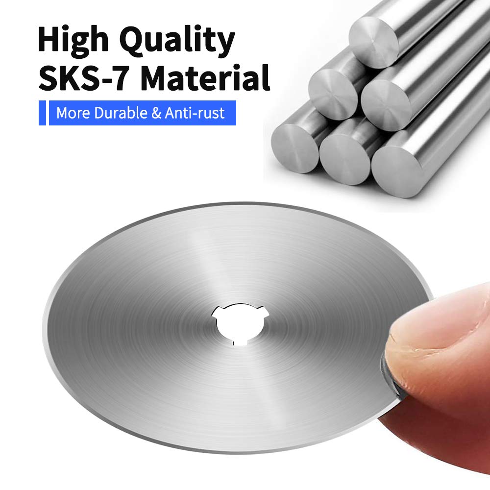 60MM Rotary Cutter Blades, Sopito 10PCS Premium Spare R