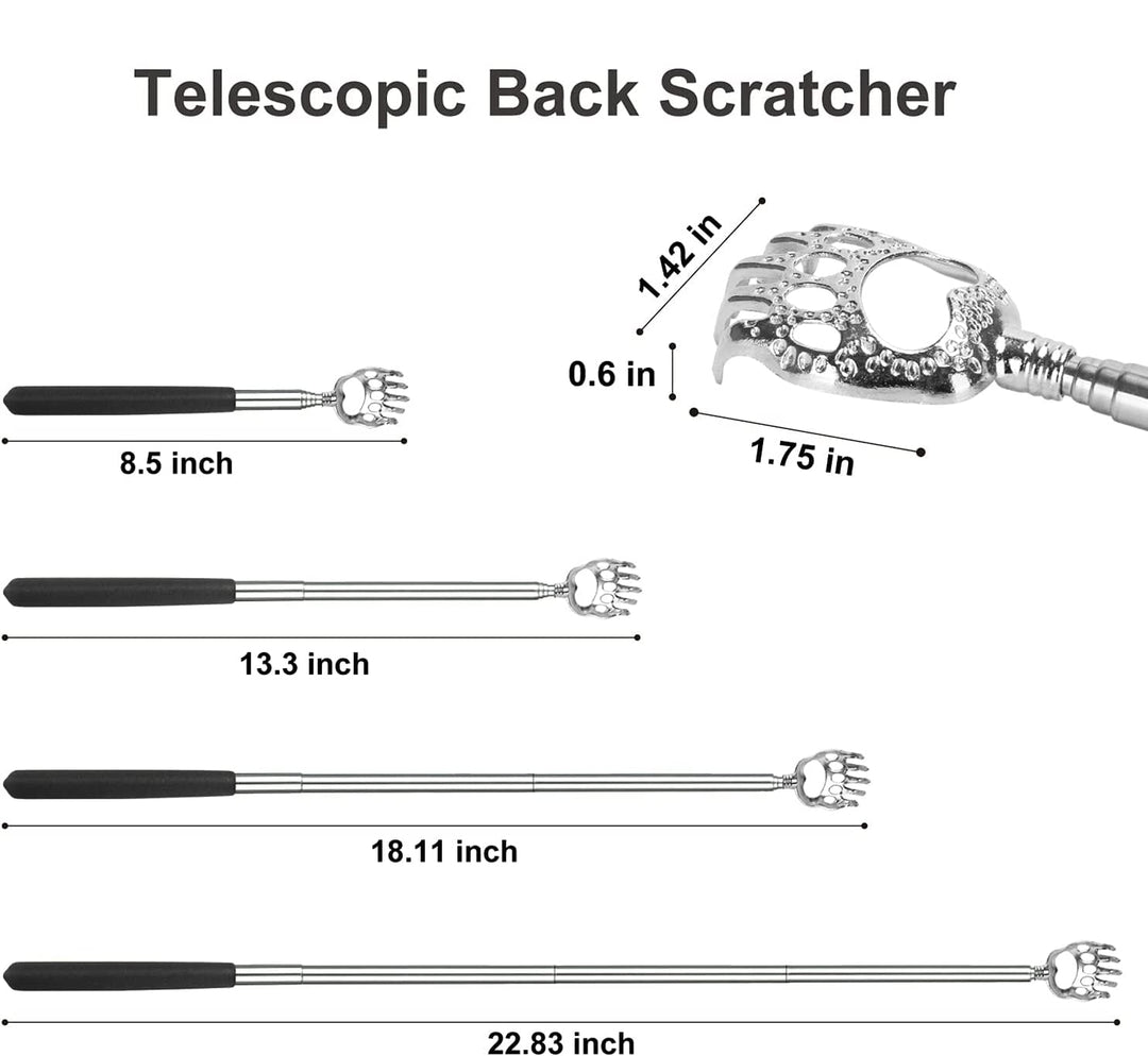 StaiBC Bear Claw Telescopic Back Scratcher with Soft Ru