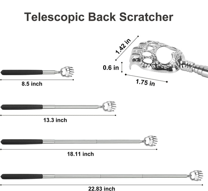 StaiBC Bear Claw Telescopic Back Scratcher with Soft Ru
