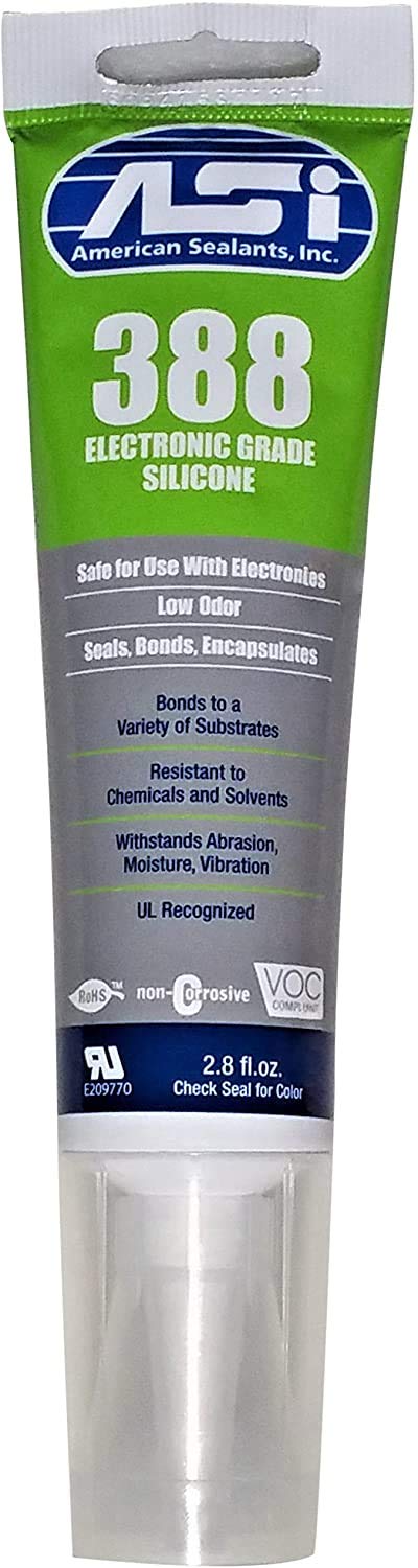 Clear Electronic Grade Silicone - 2.8 oz Squeeze Tube