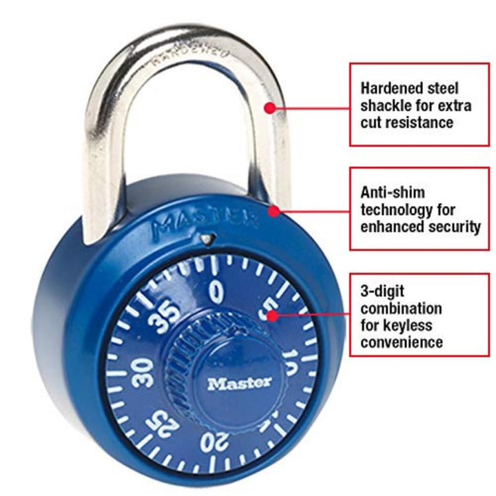 1530DCM Locker Lock Combination Padlock, 1 count (Pack of 1) Colors may vary