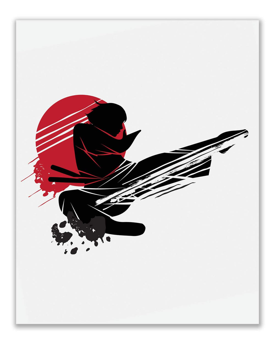 Karate Wall Art, Set of 4 8x10” Unframed, Martial Art Poster, Room Decor Teen Boys, Girl Karate, Martial Arts Posters for Walls, Karate Posters