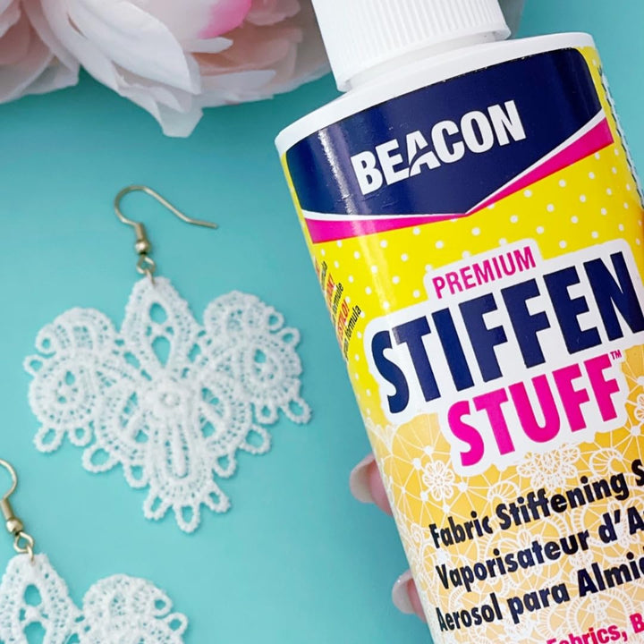 Stiffen Stuff Fabric Stiffening Spray - Quick, Even Application with No Flaking or Cracking, 8-Ounce