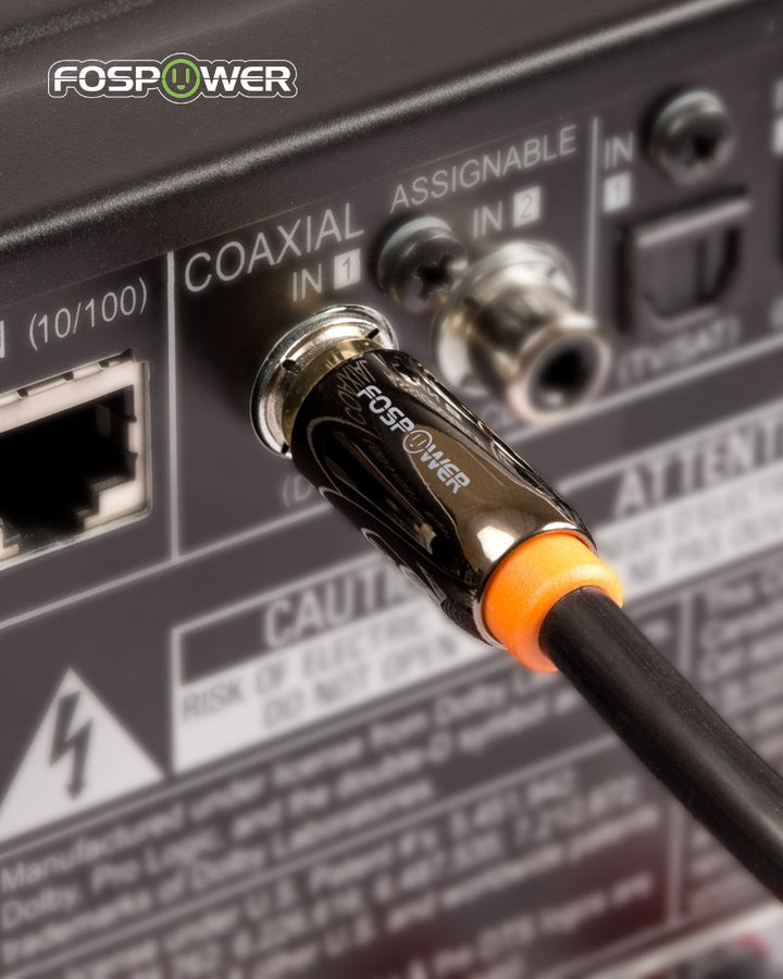 FosPower Digital Audio Coaxial Cable [24K Gold Plated C