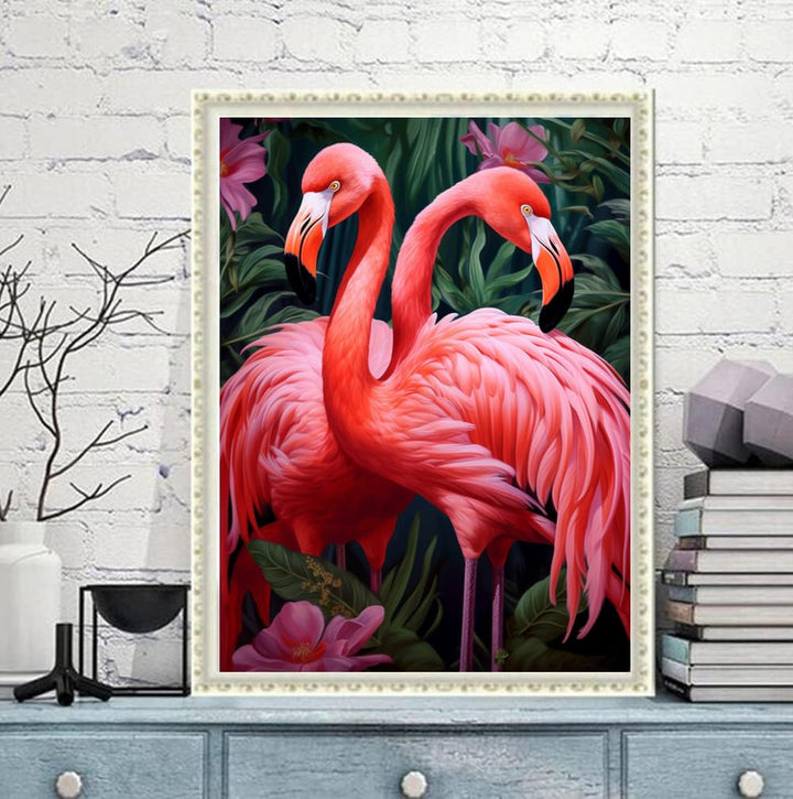 pigpigboss Flamingo Diamond Painting Kits 5D Full Round