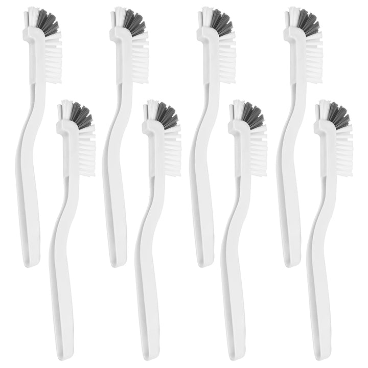 8 Pcs Dish Brush Bottle Bathroom Scrub Brushes Kitchen Cleaning Brush Right Angle Kitchen Brush Sink Household Pot Pan Edge Corners Tile Lines Brush with Stiff Bristles