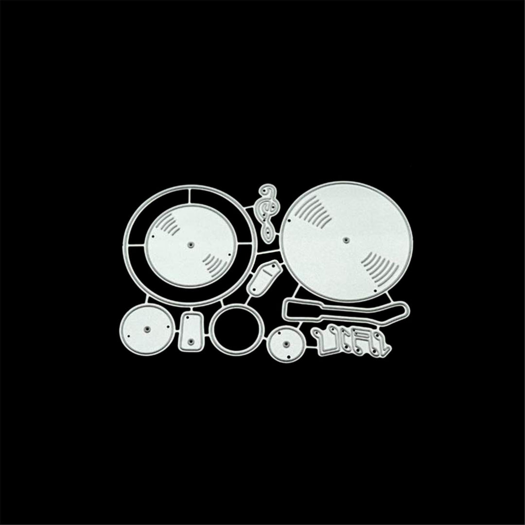Music CD Silicone Clear Stamp and Die Sets for Card Making, DIY Embossing Photo Album Decorative Craft