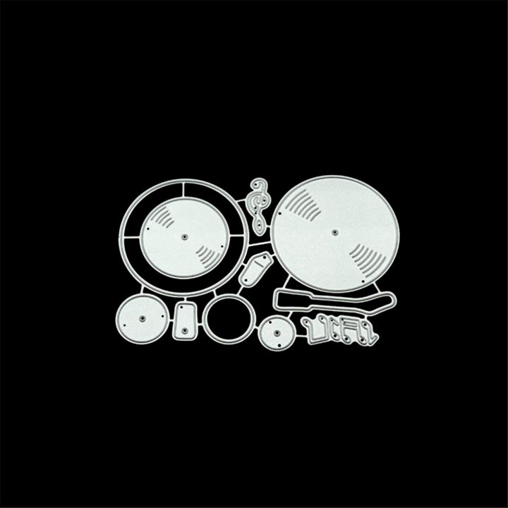 Music CD Silicone Clear Stamp and Die Sets for Card Making, DIY Embossing Photo Album Decorative Craft