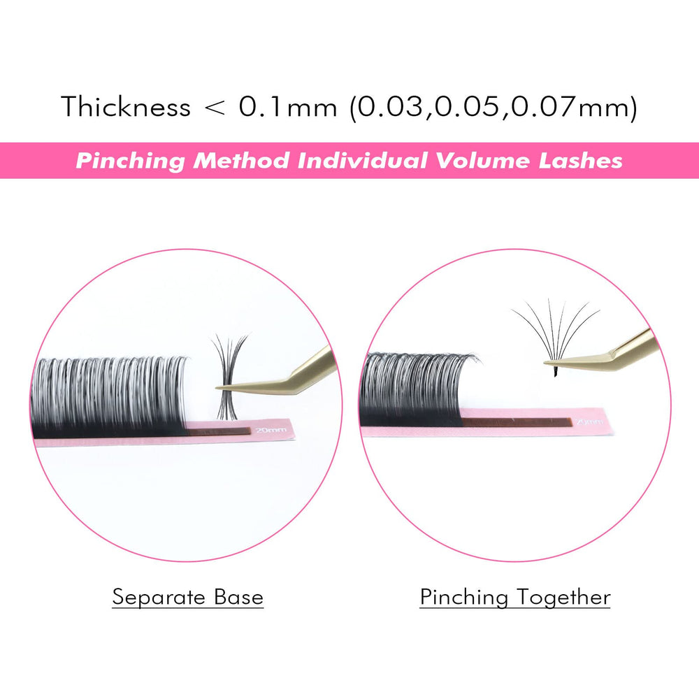 Eyelash Extension Classic Lash Extensions 0.1 C Curl 8-15mm Mixed Tray Individual Lash Extensions Single Lash Extensions